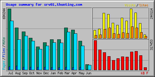 Usage summary for srv01.thunting.com